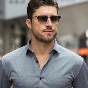 NWOT! Collars and Co. Men's Long Sleeve Polo Black Hou